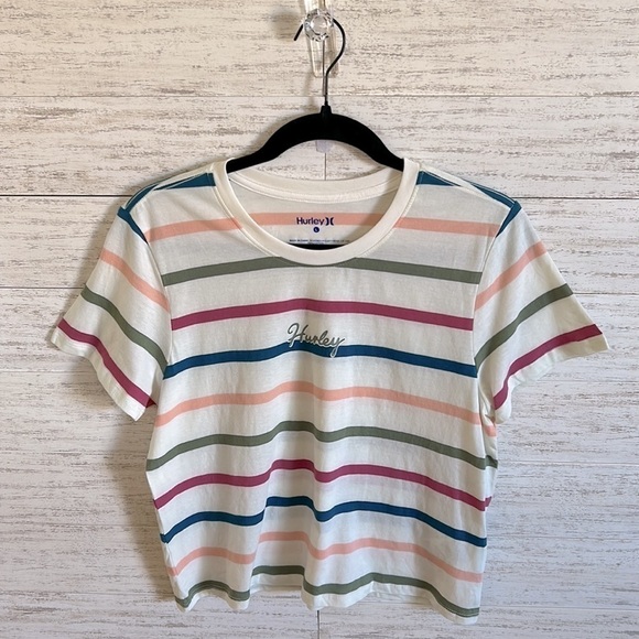 Hurley Striped Top | SIZE L - Picture 2 of 7